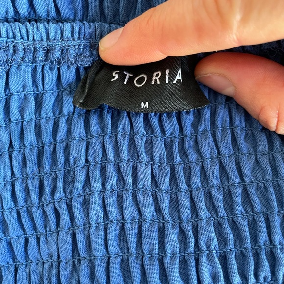 NWOT STORIA medium blueberry colored adorable dress - Picture 9 of 16